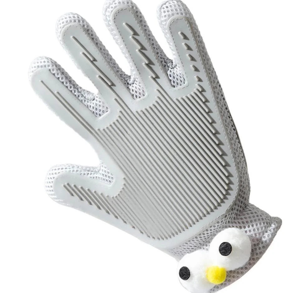 2-in-1 Double-Sided Pet Grooming Glove for Cats & Dogs