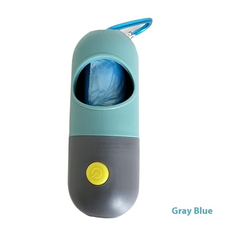LED Dog Waste Bag Dispenser with Flashlight & Bag Roll