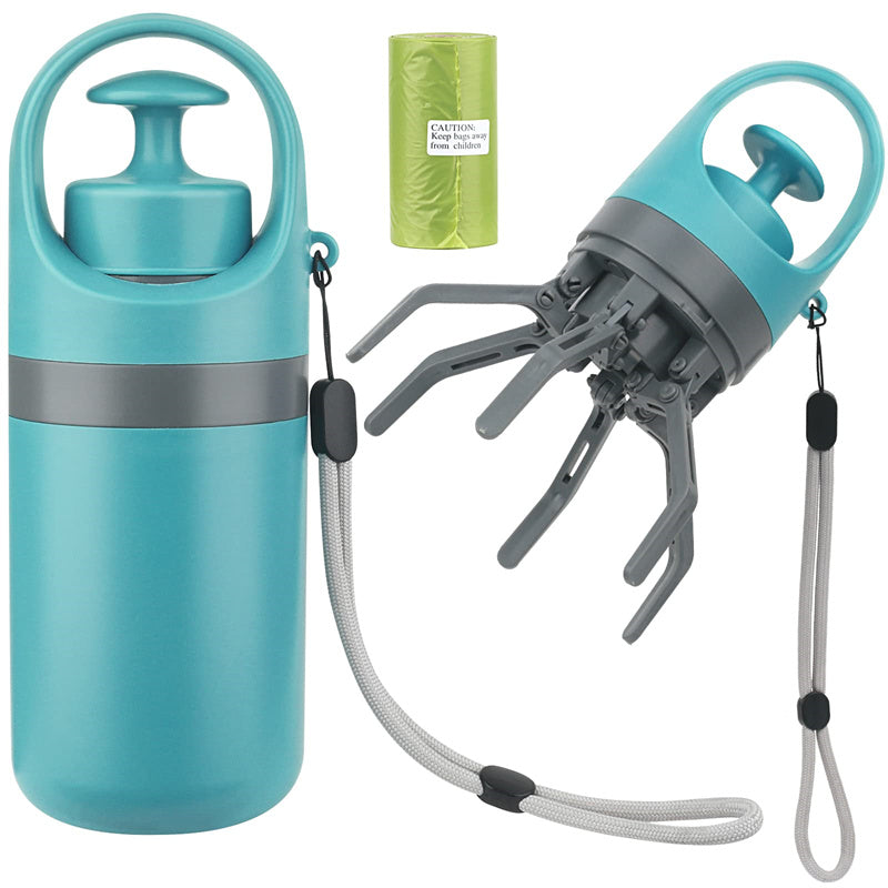 Portable Dog Pooper Scooper with Built-In Bag Dispenser