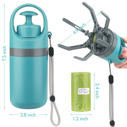 Portable Dog Pooper Scooper with Built-In Bag Dispenser